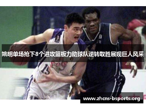 姚明单场抢下8个进攻篮板力助球队逆转取胜展现巨人风采 姚明单场抢下8个进攻篮板力助球队逆转取胜展现巨人风采
